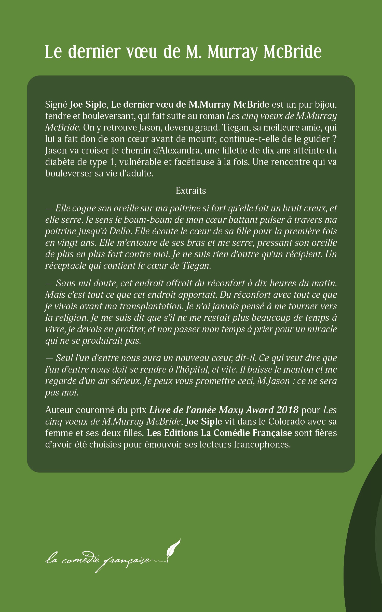 Quatrième de couverture